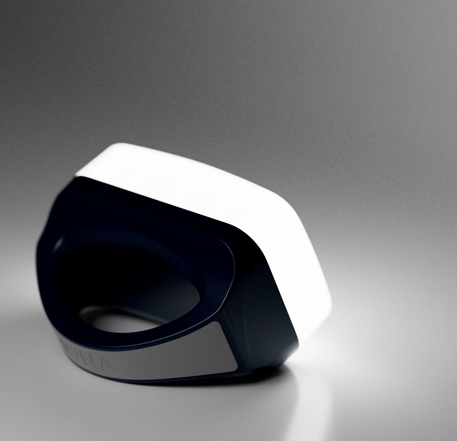 IONA ECO COMFORT solar lantern with its white LED diffuser illuminated and its integrated handle visible