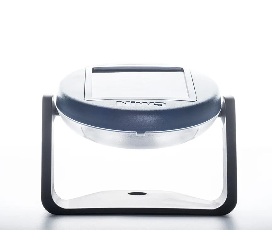 UNO 50 portable solar light with a top carrying handle and curved lighting surface